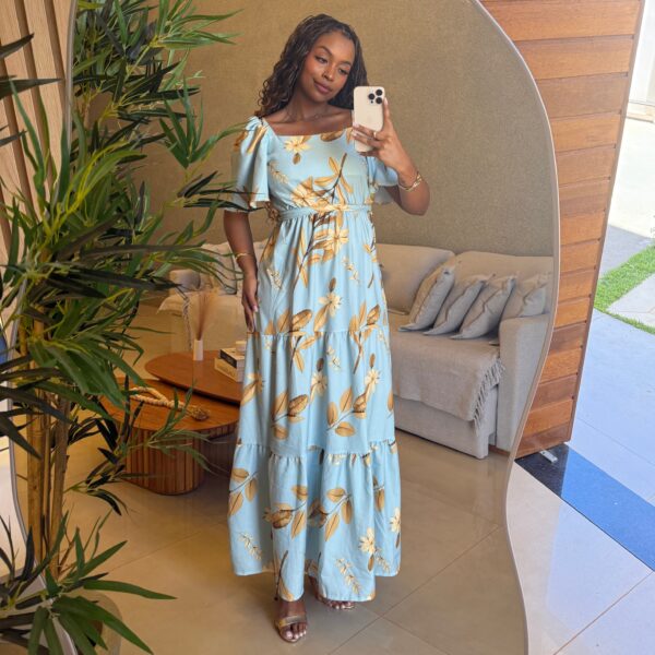 Vestido Longo Linho