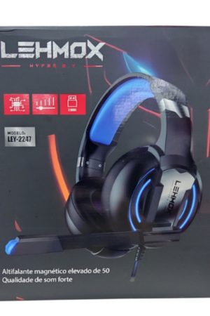 Headset Gamer USB Audio 7.1 com Haste Flexivel com Led RGB Lehmox