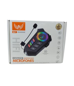 Fone De Ouvido Bluetooth Para Capacete Moto Sem Fio Rgb